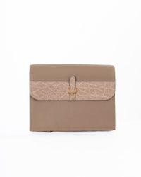 Origrand Elephant Inlay Necessaire — Beige