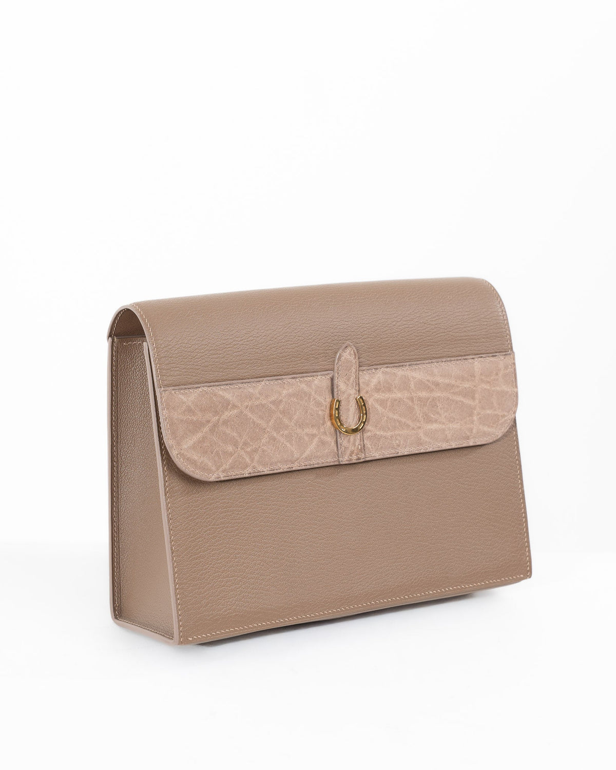 Origrand Elephant Inlay Necessaire — Beige