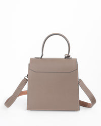 Origrand Structured Satchel — Taupe