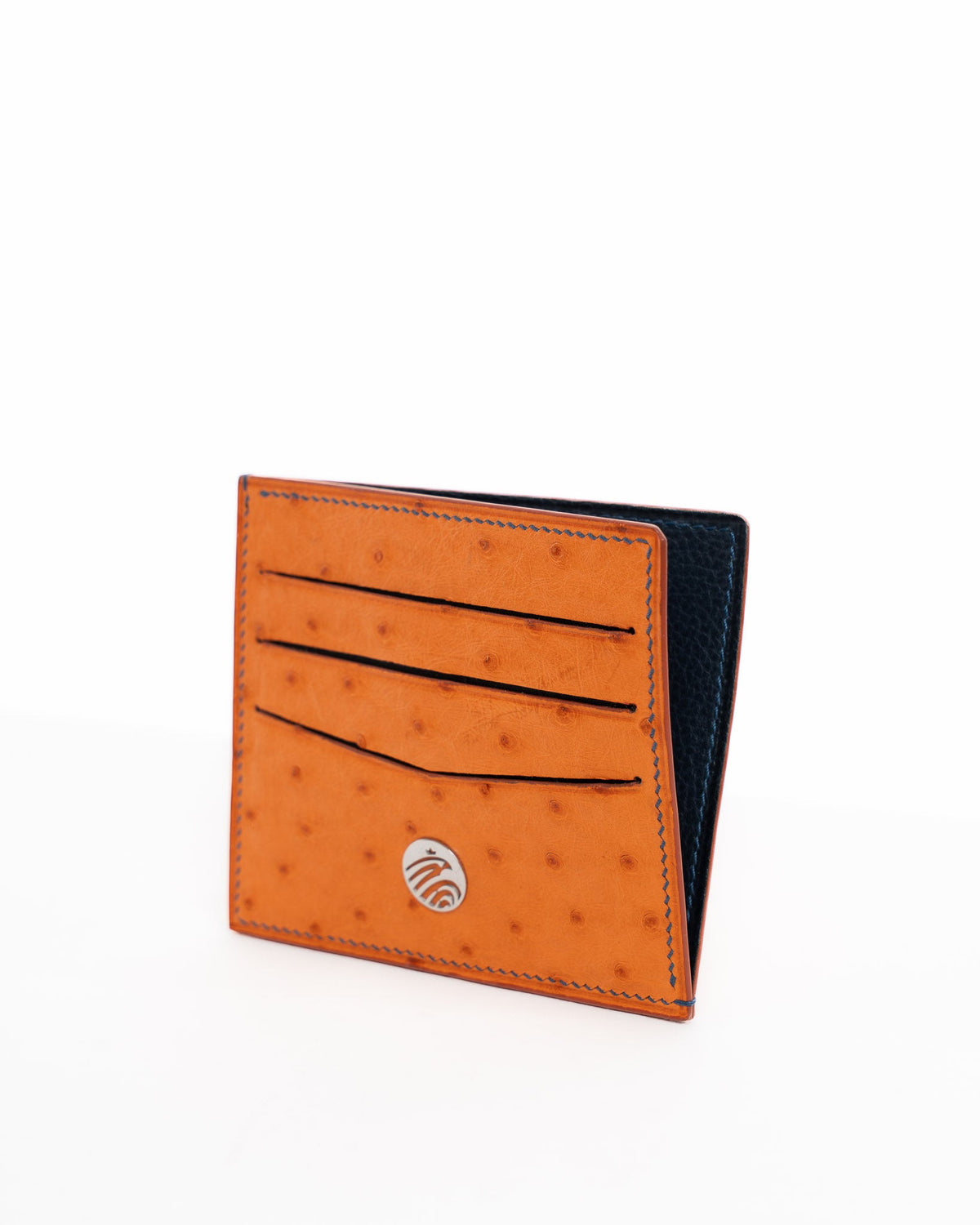 Origrand Ostrich Card Holder — Orange