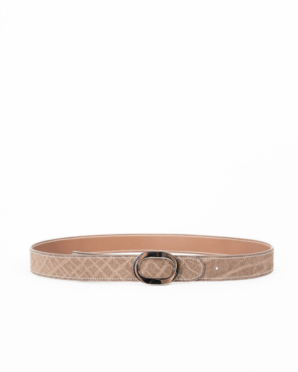 Origrand Elephant Leather Belt — Beige